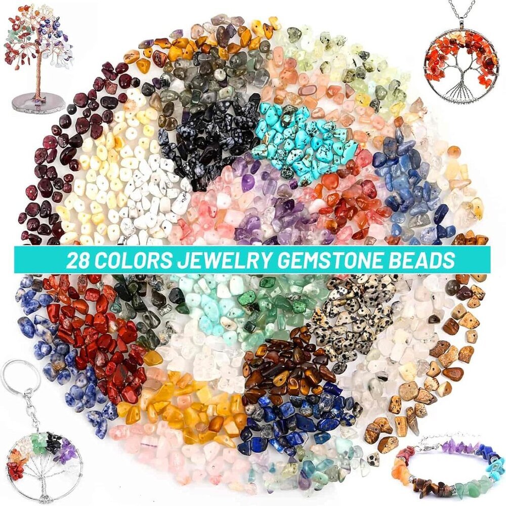 Jewelry Making Kits for Adults Women with 28 Colors Crystal Beads, 1660Pcs Cryst - Picture 4 of 13